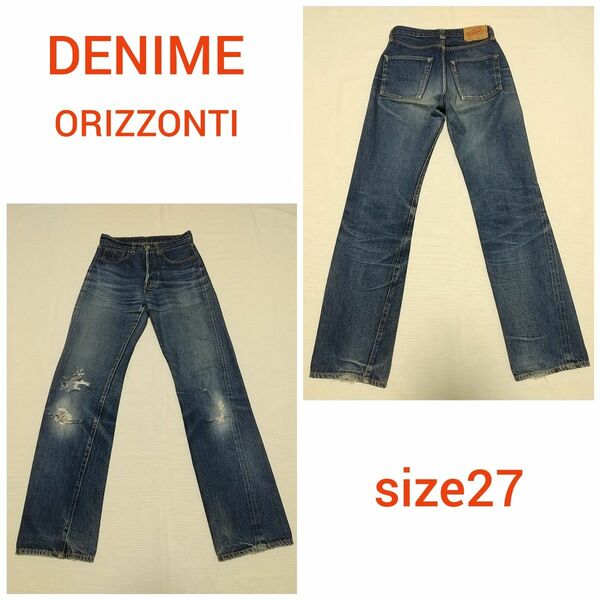 ドゥニーム DENIME オリゾンティー 黄耳 デニム ジーンズ size27 