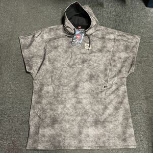 686 ポンチョ　waterproof poncho フェス　スノーボードポンチョ　チャコール　サイズS/M