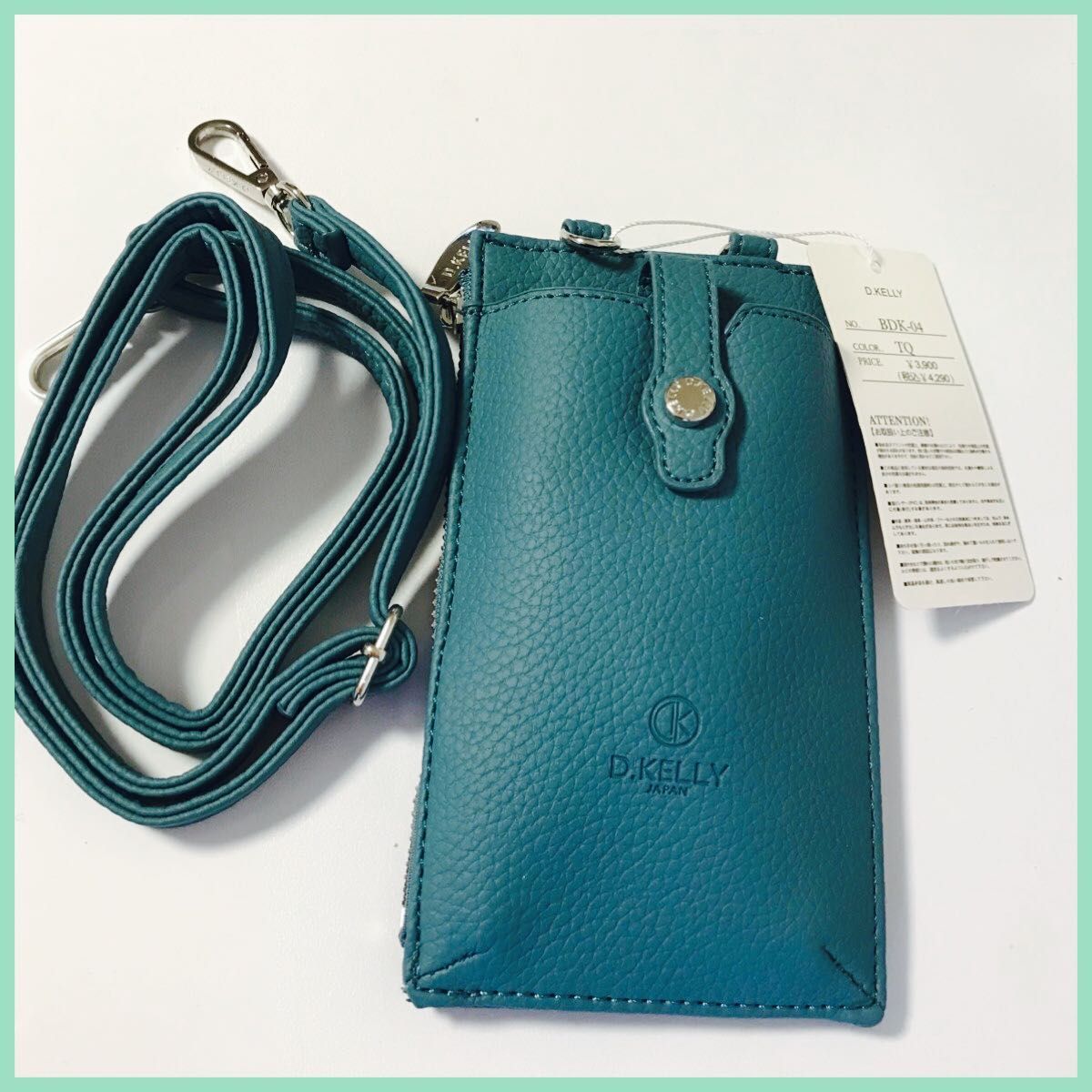 希少✨ COACH 2way お財布ショルダー ティーローズ レザー ブルー 品