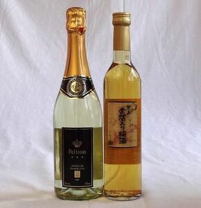 12セット 金箔ペアセット 万上 金箔入り梅酒 500ml×12本 Felistas(フェリスタス)22カラット金箔入りプレミア