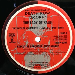 12inchレコード　THE LADY OF RAGE / GET WITH DA WICKEDNESS (FLOW LIKE THAT ) REMIX