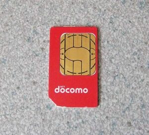  DoCoMo docomo SIM карта красный 