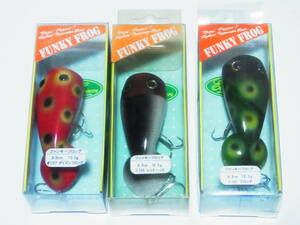 Evergreen Funky Frog 3 Set Popper Top Water Old Top Anonymous Deliver Virtual Frog