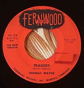 Thomas Wayne 1961 US Original 7inch Tragedy / No More No More (The New Version) オールディーズ ロカビリー