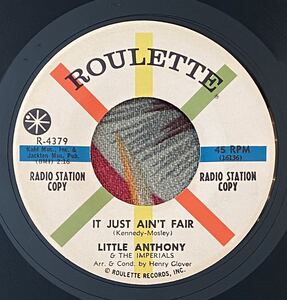 Little Anthony & The Imperials US Promo 7inch That Lil' Ole Lovemaker Me / It Just Ain't Fair .. Doo Wop ロカビリー