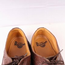 ドクターマーチン UK9/27.5cm-28.0cm/5ホール ウィングチップ 茶 ブラウン メンズ dr.martens 中古 古着 レザー dm3783_画像8