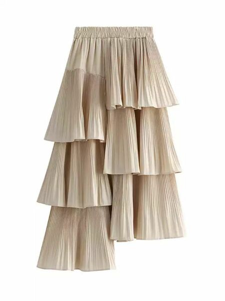 【新品】tiered frill skirt / beige