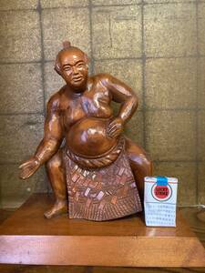  free shipping! super rare! dragon . work power . image large sumo tree carving width .. taking . already ornament Japan both country country . pavilion floor between seat . izakaya pub Chankonabe break up . charge .