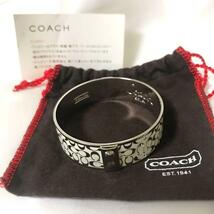 COACH シグネチャー　ブレスレット　バングル　真鍮　レディース_画像2