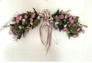 * hand made * purple lease * wall decoration artificial flower * desk 50cm* party for * wedding 