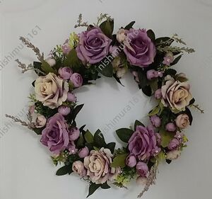  hand made * lease artificial flower * wall decoration * entranceway lease * ornament * art flower * diameter approximately 33cm* new goods 