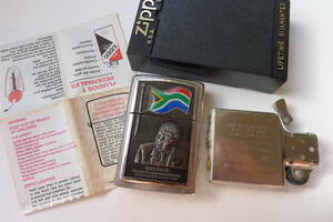 1994年★ネルソン・マンデラ ZIPPO★ノーベル賞★南ア初 黒人大統領★Nelson Mandela★新国旗デザイン