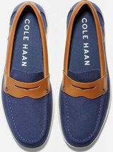 Cole Haan 29.5cm ペニー ローファー スリッポン ブルー ブラウン ベネチアン レザー 革 ドライバー スニーカー ビジネス XXX37_画像8