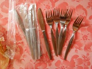  knife 2.0X21 Fork 2.7X18CM 010701 STAINLESS STEEL unused . pcs set set cutlery 