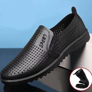  men's Loafer mesh summer sandals slip-on shoes business sandals driving shoes gentleman shoes casual sneakers .25cm