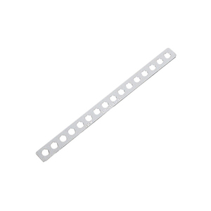 取付金具　ストレート　15×198mm　穴径7mm　スチール/クロームメッキ　様々な用途で使える！（No.F216）