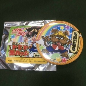 忍部幻龍斎/ワタル展　魔神英雄伝ワタル ドでか缶バッチ　魔神英雄伝ワタル30周年記念展 マルイ