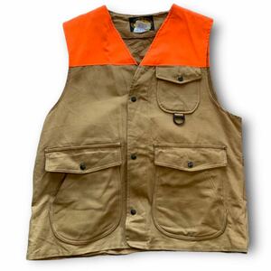 221207BRB64* 1980S Woolrich Hunting Vest ORANGE 1980'S Woolrich охота лучший Vintage vintage лучший наружный outdoor
