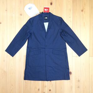 半額【新古未使用】ノースフェイス シャープエンドチェスターコート ネイビー