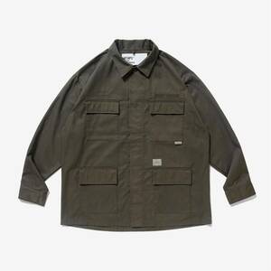 新品 WTAPS 22AW JUNGLE / LS / CTPL. TWILL. DOT SIGHT オリーブ SMALL