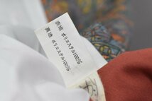 【桜庭呉服店】小紋 着物 割文 更紗 花 象 動物文様 身丈155cm 裄丈64cm　★ kb-3108_画像7