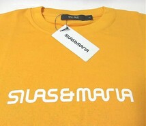 新品★SILAS＆MARIA★サイラスアンドマリア★半袖 Tシャツ★S★イエロー★ロゴ★綿100%_画像2