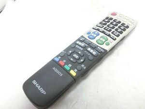 SHARP シャープ テレビ リモコン GA826WJSA 動作確認済 G2918