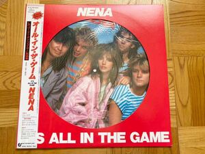 【美品】【限定ピクチャー盤】LP ネーナ / オール・イン・ザ・ゲーム 帯付 //NENA//IT'S ALL IN THE GAME//試聴済み//