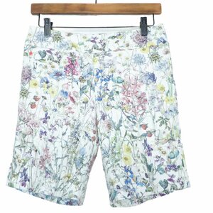 AMACAa maca * art . flower print . eyes ...! short pants size 36 off white series letter pack post service possible refreshing material z1215