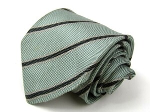  Armani koretsio-ni stripe pattern high class silk Italy cloth Italy brand necktie men's gray ARMANI COLLEZIONI