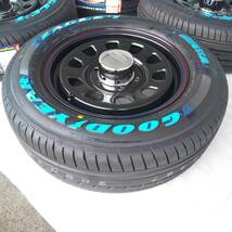 新品 デイトナ 16-6.5J＋38 6-139.7 ブラック タイヤ付4本SET 215/65R16 グッドイヤーナスカー ハイエース200系 (W2166-2)_画像5