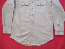 ★【新品・未使用・タグ付き】RRL/ダブルアールエル/MILITARY　WORKSHIRTS　KHAKI/ミリタリーワークシャツ　カーキ/Sサイズ★_画像7