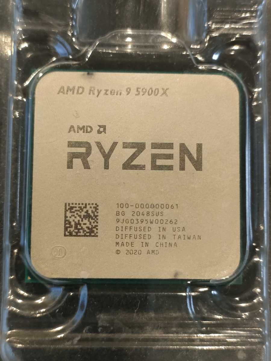 ★AMD Ryzen 9 5950X CPU デスクトッププロセッサー 100-100000059WOF/16コア/32スレッド/外箱・説明書付き/DDR4&1759900027 コンピュータ パーツ AMD