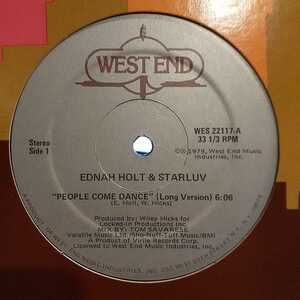 EDNAH HOLT & STARLUV / PEOPLE COME DANCE /WEST END RECORDS