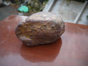 【H30219】オブジェ 置物 「鉄の石」インテリア 金属工芸 珍品 レア 重さ3.8kg 鉱石？？