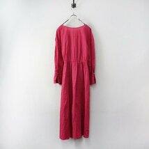 NOLLEY'S ノーリーズ ミラクルウェーブ2WAYワンピース 38/ピンク カシュクール ギャザー【2400013236706】_画像3