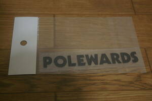 POLEWARDS sticker PW27FZ40 BLK black H20×W120mm unused goods black paul (pole) wa-z