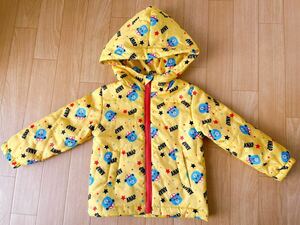 90サイズ ANAP kids アウター 男の子 イエロー ロゴ入り くまさん