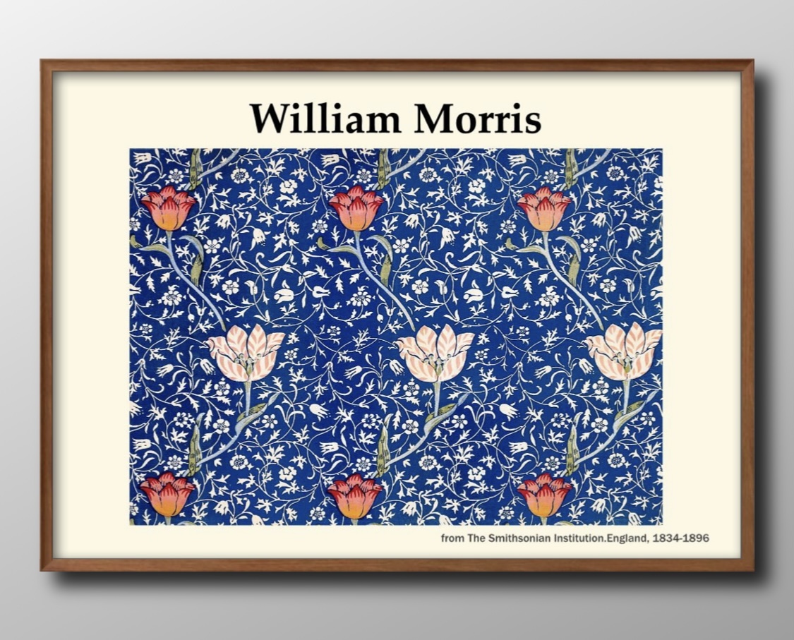 1-7999■¡Envío gratis! Póster A3 William Morris Escandinavia/Corea/Pintura/Ilustración/Mate/Limitado a nuestra tienda, residencia, interior, otros