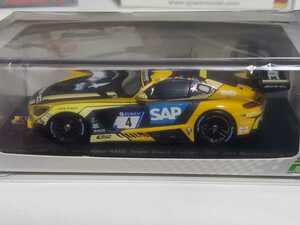 新品 1/43 スパーク Mercedes AMG GT3 Team Black Falcon 2nd 24H Nurburgring 2018 Engel Christodoulou Metzger Muller #4