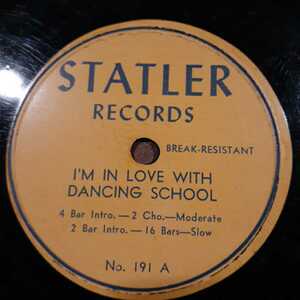 BB1) 『I'm in Love With Dancing School／My Dancing Shoes and Me』 10インチ SP盤