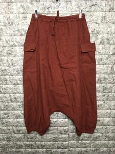  sarouel pants pippalama Leica cargo pants red ... bar gun ti waist adjustment possible cord attaching free size L. jogger pants 