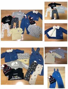 新品スヌーピー洋服大量福袋 20000円相当お得95 クリスマスお正月　男女◎ ボアジャケットデニムオーバーオールトレーナーパンツ