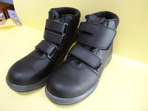 YT502　マジック付きミドルタイプ安全靴　　黒　２５㎝　特値３１００円