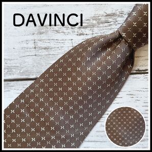 【未使用品】DAVINCI ダヴィンチ シルク100% ブランドネクタイ