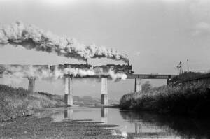 飾って楽しむ鉄道写真（去りゆく蒸気機関車：後藤寺線 ） NO.63500003