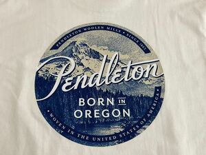 未使用！PENDLETON ペンドルトン ビッグロゴ Tシャツ White M