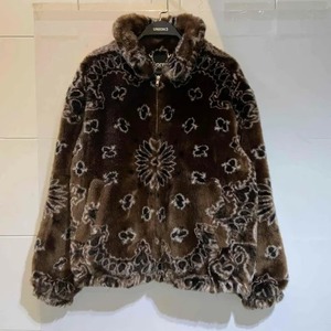 Supreme 21aw Bandana Faux Fur Bomber Jacket Lサイズ シュプリーム バンダナフェイクファーボンバージャケット