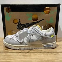 OFF-WHITE NIKE DUNK LOW 1 OF 50 "49" Size-27.5cm DM1602-123 オフホワイト ナイキ ダンク ロー スニーカー_画像1