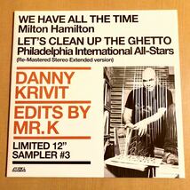 美品 DANNY KRIVIT EDITS BY MR.K LIMITED SAMPLER #3 FRANCOIS K JOE CLAUSSELL LARRY LEVAN MILTON HAMILTON PHILADELPHIA INTERNATIONAL_画像1